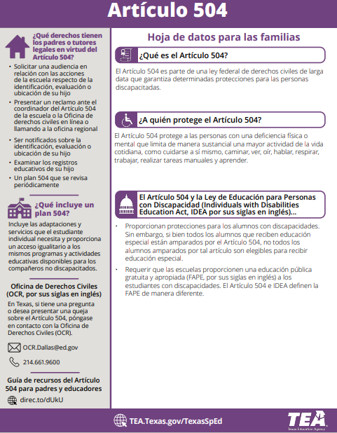Section 504- Spanish